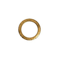 18K Gold Overlay Copper round jewelry ring component featuring a smooth polished finish and clean circular shape, handcrafted in India for wholesale jewelry manufacturing and professional design applications.