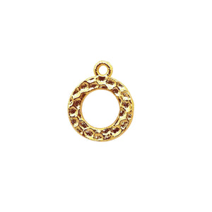 RG-114-13MM-1R 18K Gold Overlay Ring Findings Beads Bali Designs Inc 