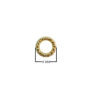 18K Gold Overlay Over Copper textured ring finding handcrafted jewelry component wholesale India