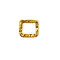 18K Gold Overlay Over Copper textured rectangle connector handcrafted jewelry component wholesale India