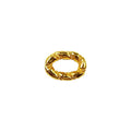 18K Gold Overlay Over Copper braided oval ring connector handcrafted jewelry component wholesale India