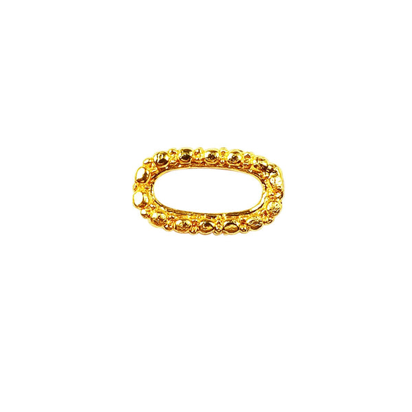 RG-123 18K Gold Overlay Ring Findings Beads Bali Designs Inc 