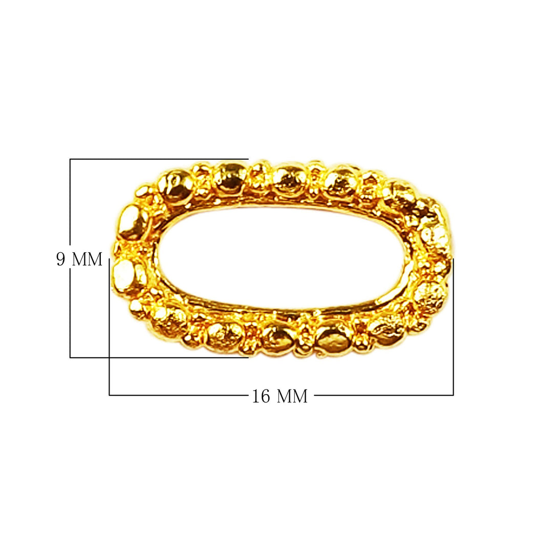 RG-123 18K Gold Overlay Ring Findings Beads Bali Designs Inc 