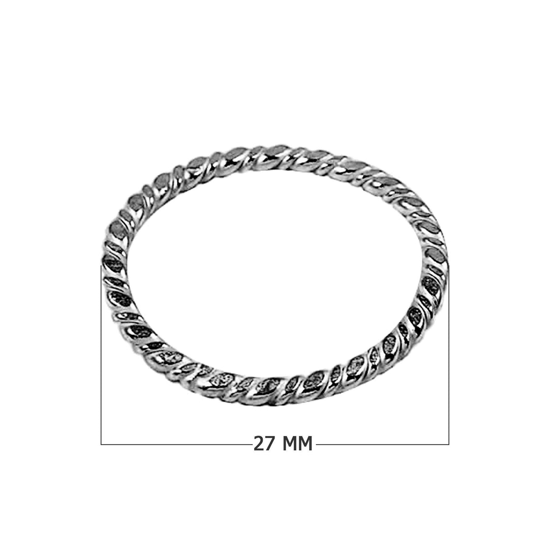 RR-100-27MM Black Rhodium Overlay Ring Findings Beads Bali Designs Inc 
