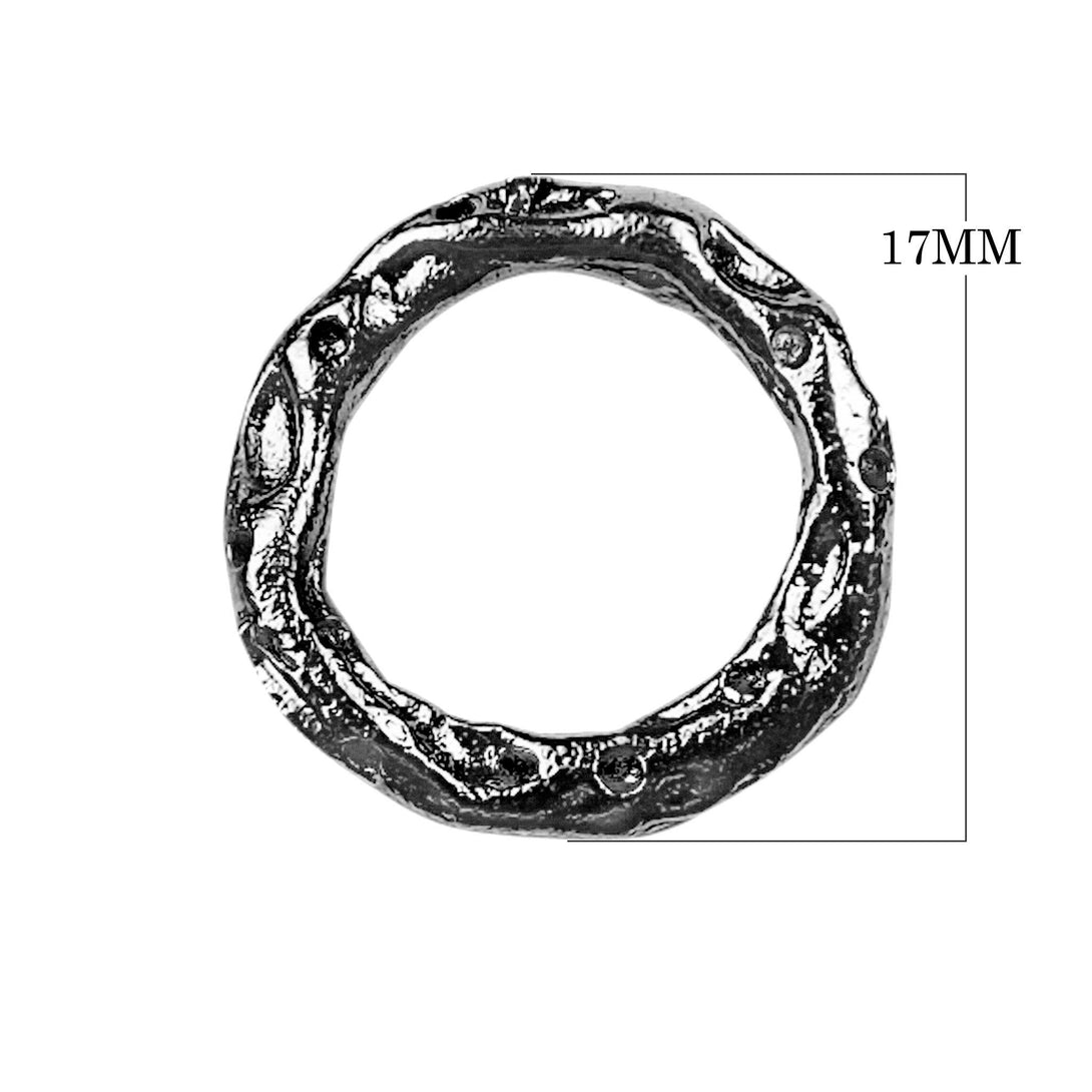 RR-117 Black Rhodium Overlay Ring Findings Beads Bali Designs Inc 