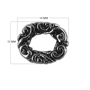 RR-120 Black Rhodium Overlay Ring Findings Beads Bali Designs Inc 