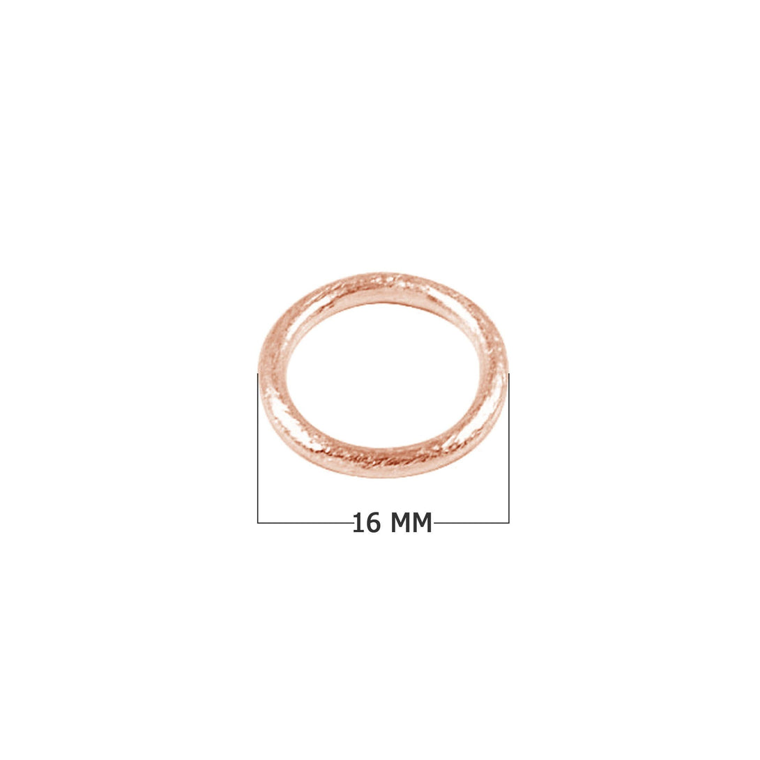 RRG-101-16MM Rose Gold Overlay Ring Findings Beads Bali Designs Inc 