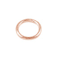 Handcrafted oval ring findings with rose gold overlay over copper, made in India.