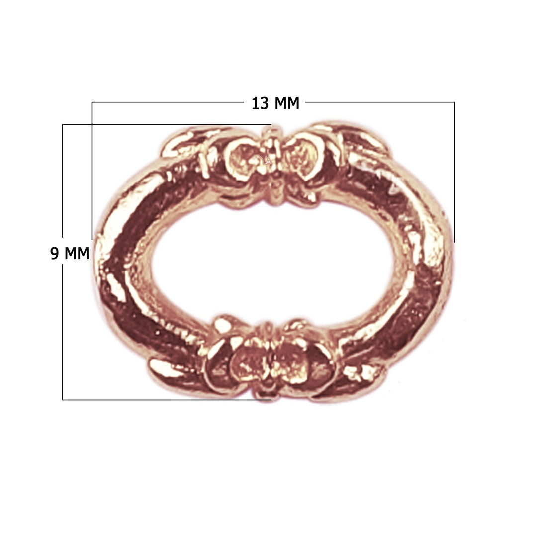 RRG-121 Rose Gold Overlay Ring Findings Beads Bali Designs Inc 
