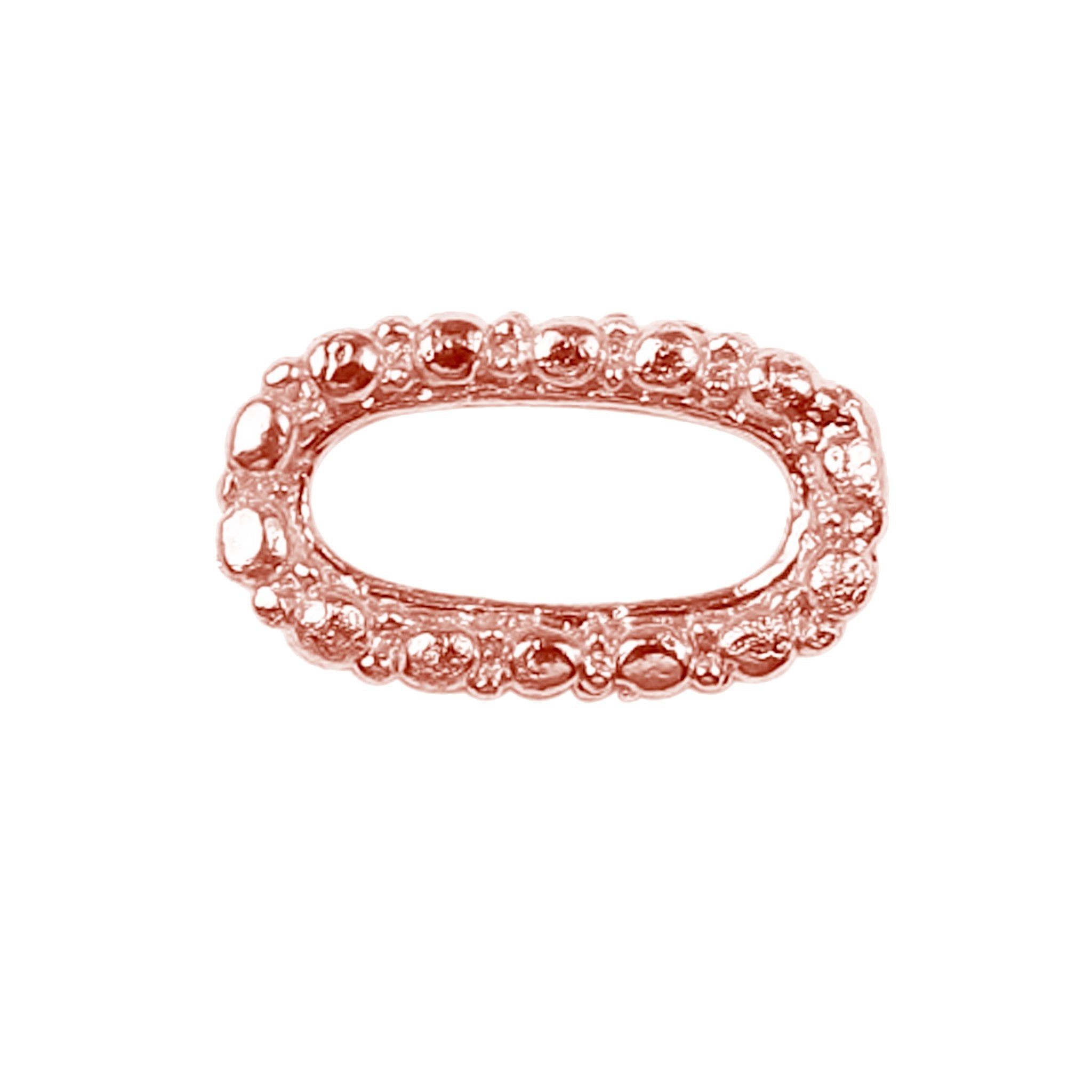 RRG-123 Rose Gold Overlay Ring Findings Beads Bali Designs Inc 