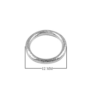 RSF-101-12MM Silver Overlay Ring Findings Beads Bali Designs Inc 