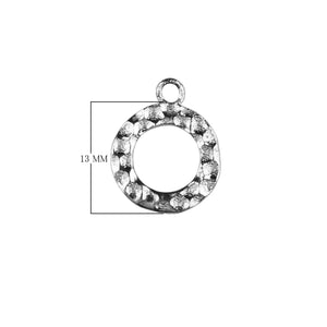 RSF-114-13MM-1R Silver Overlay Ring Findings Beads Bali Designs Inc 