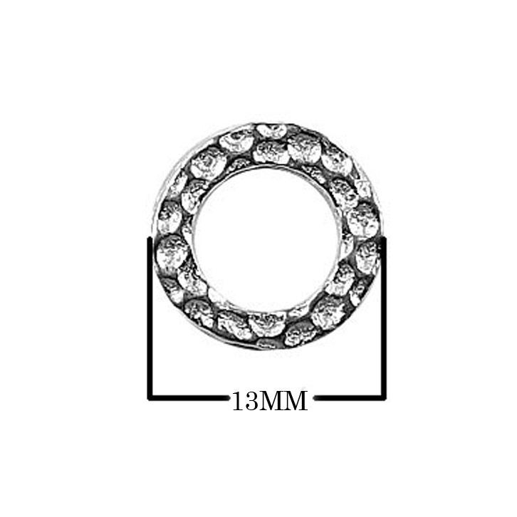 RSF-114-13MM Silver Overlay Ring Findings Beads Bali Designs Inc 