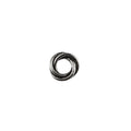 Handcrafted twisted circular ring finding made with Silver Overlay Over Copper from India