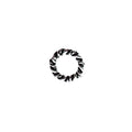 Handcrafted braided rope ring finding made with Silver Overlay Over Copper from India