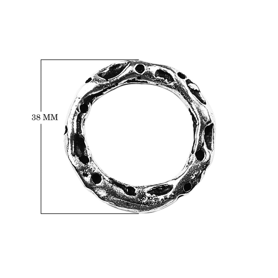 RSF-117-38MM Silver Overlay Ring Findings Beads Bali Designs Inc 