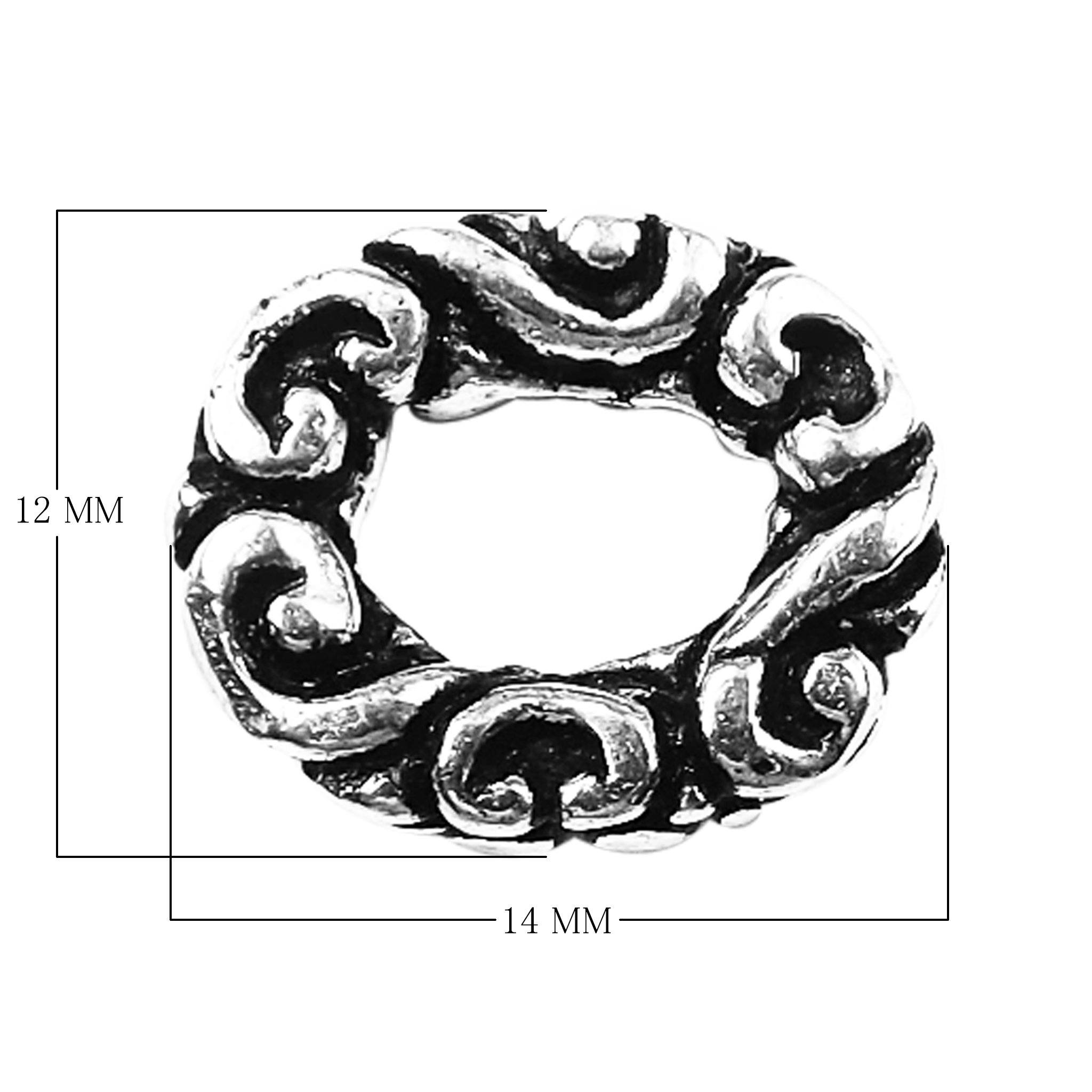 RSF-120 Silver Overlay Ring Findings Beads Bali Designs Inc 