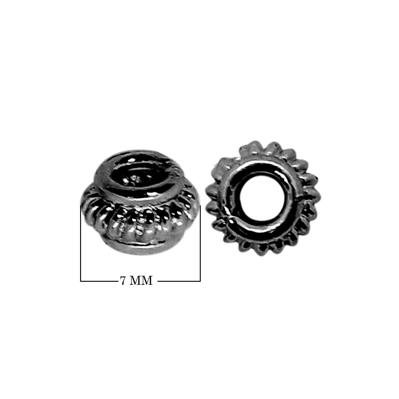 SBR-117 Black Rhodium Overlay Spacers Beads Bali Designs Inc 