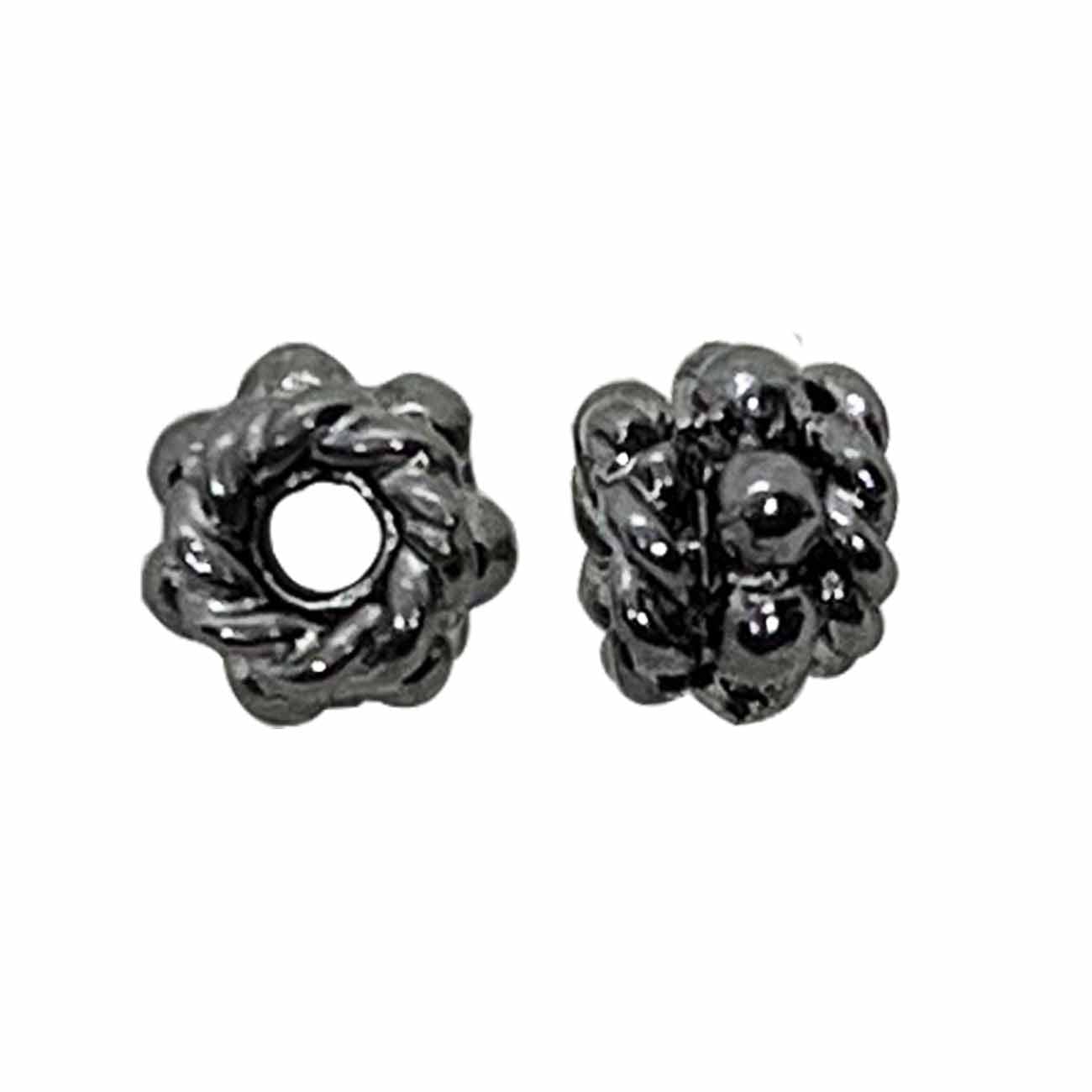 SBR-118 Black Rhodium Overlay Spacers Beads Bali Designs Inc 