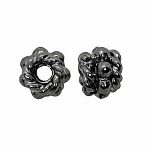 SBR-118 Black Rhodium Overlay Spacers Beads Bali Designs Inc 