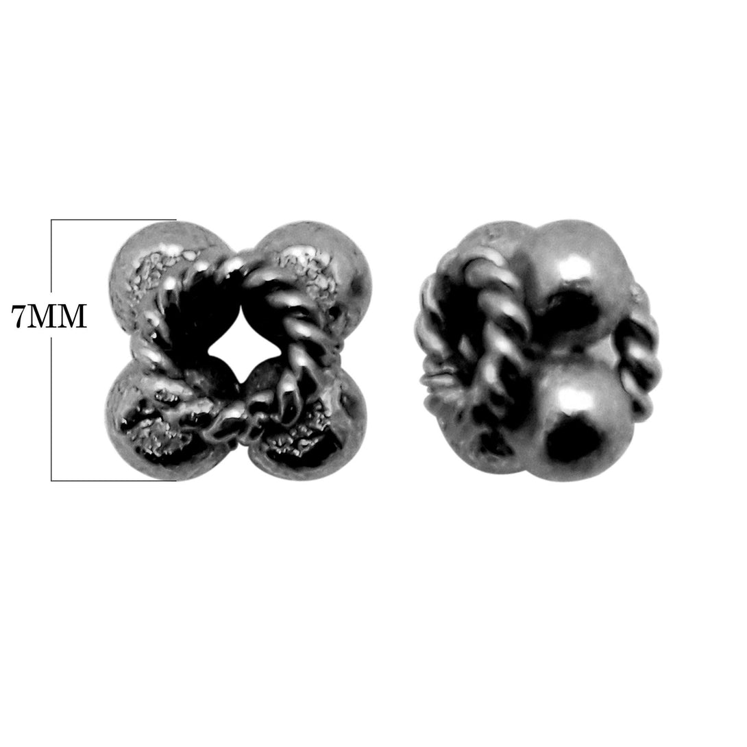 SBR-144 Black Rhodium Overlay Spacer Beads Bali Designs Inc 