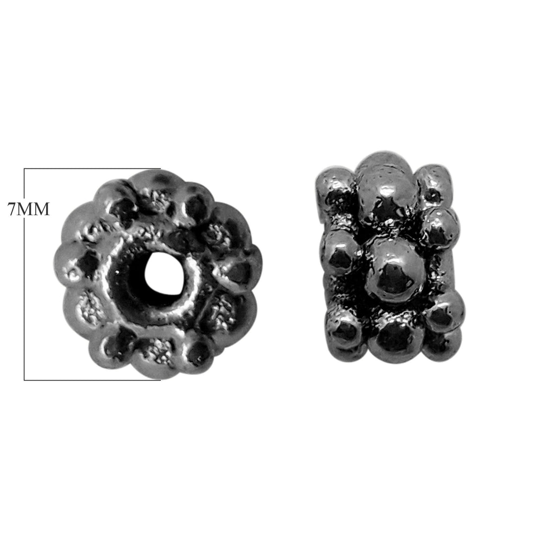 SBR-152 Black Rhodium Overlay Spacers Beads Bali Designs Inc 