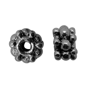 SBR-152 Black Rhodium Overlay Spacers Beads Bali Designs Inc 