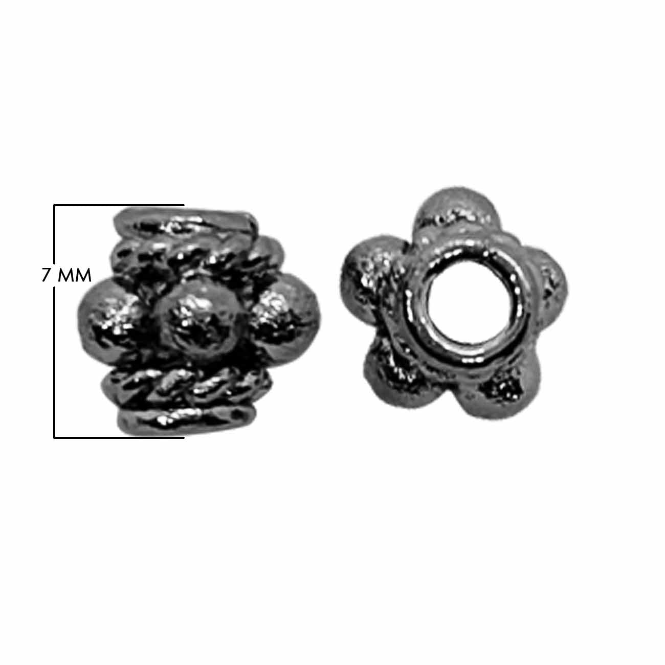 SBR-163 Black Rhodium Overlay Spacers Beads Bali Designs Inc 