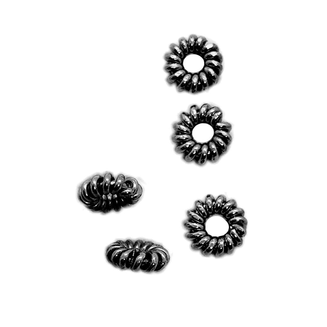 SBR-164 Black Rhodium Overlay Spacers Beads Bali Designs Inc 