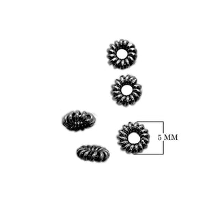 SBR-164 Black Rhodium Overlay Spacers Beads Bali Designs Inc 