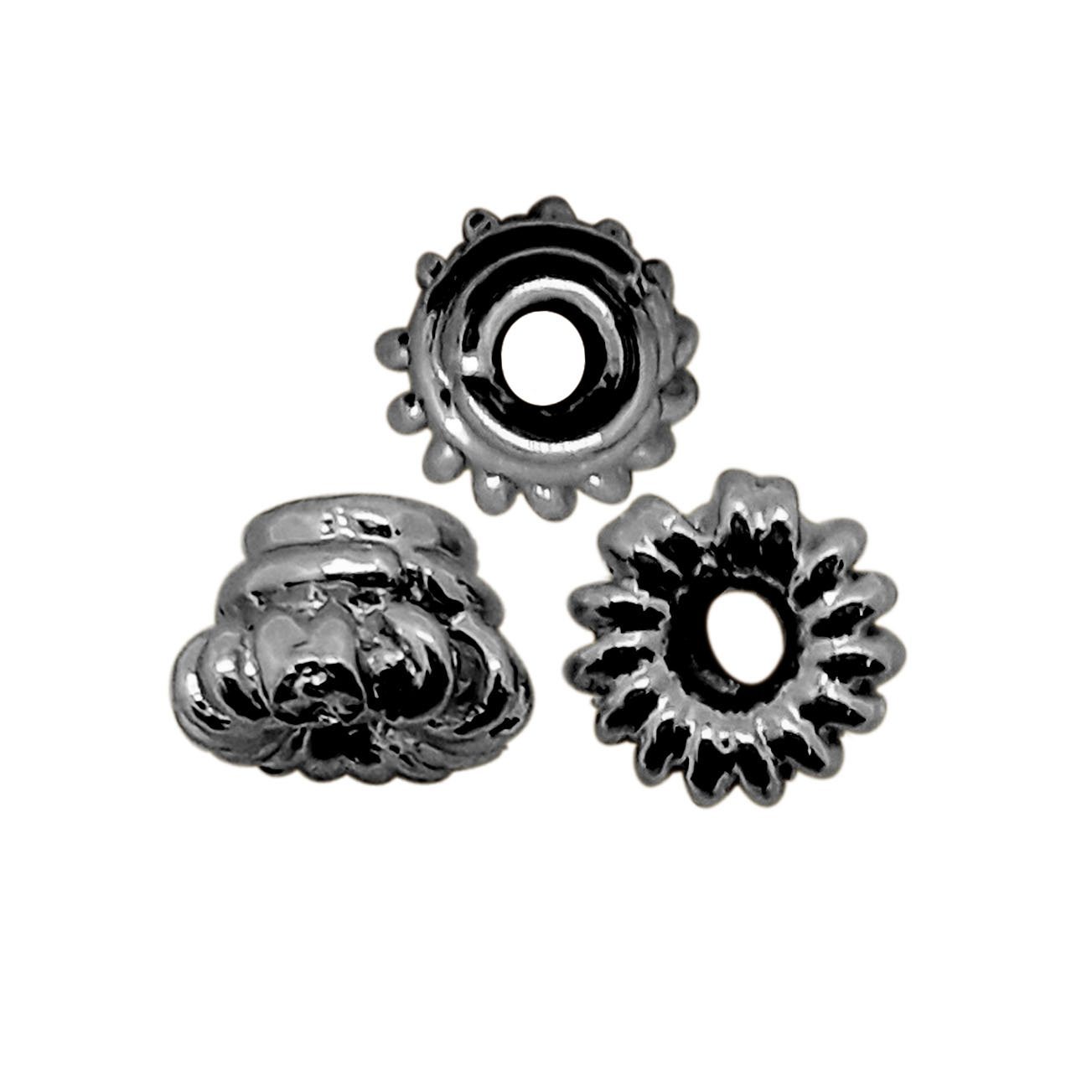 SBR-197 Black Rhodium Overlay Spacers Beads Bali Designs Inc 