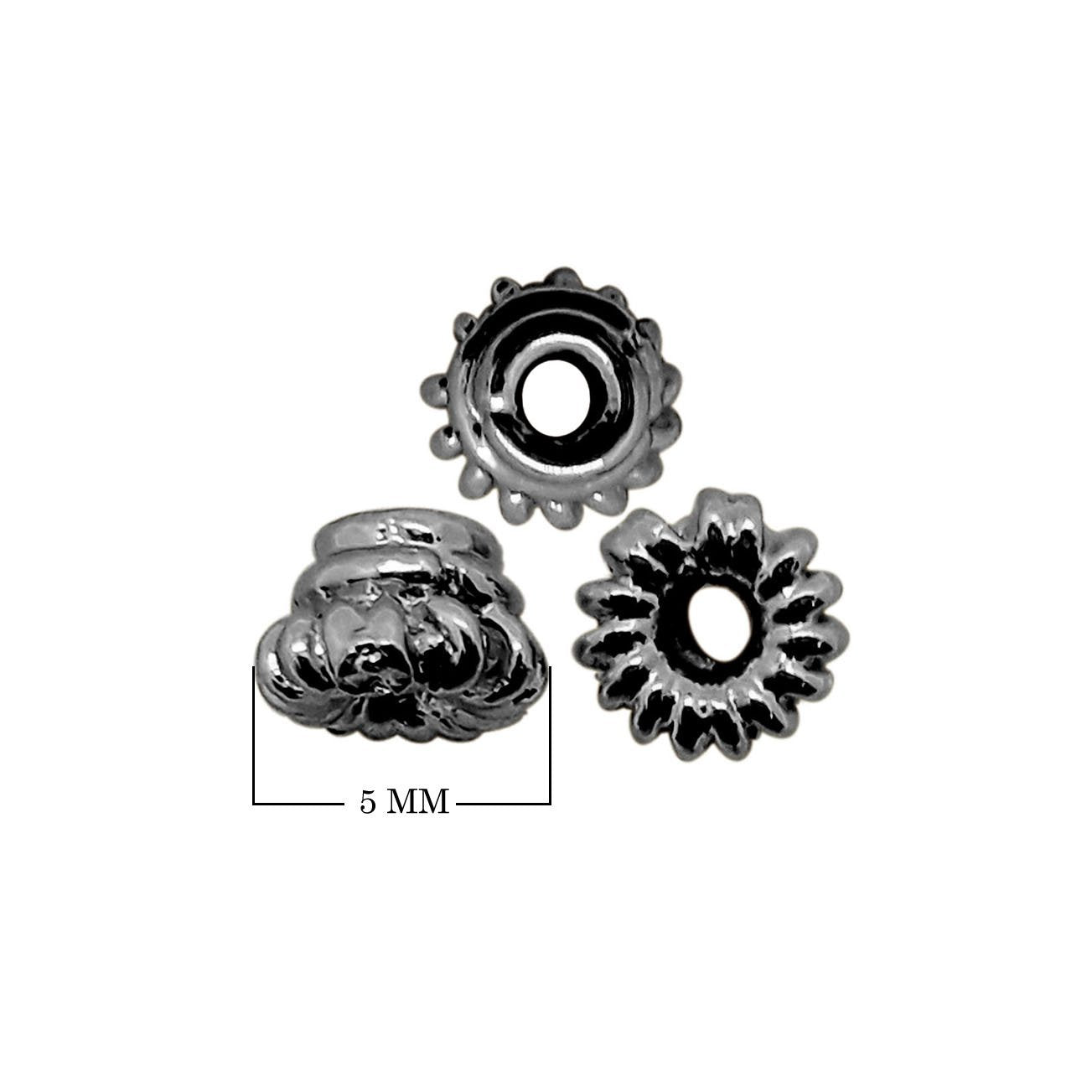 SBR-197 Black Rhodium Overlay Spacers Beads Bali Designs Inc 