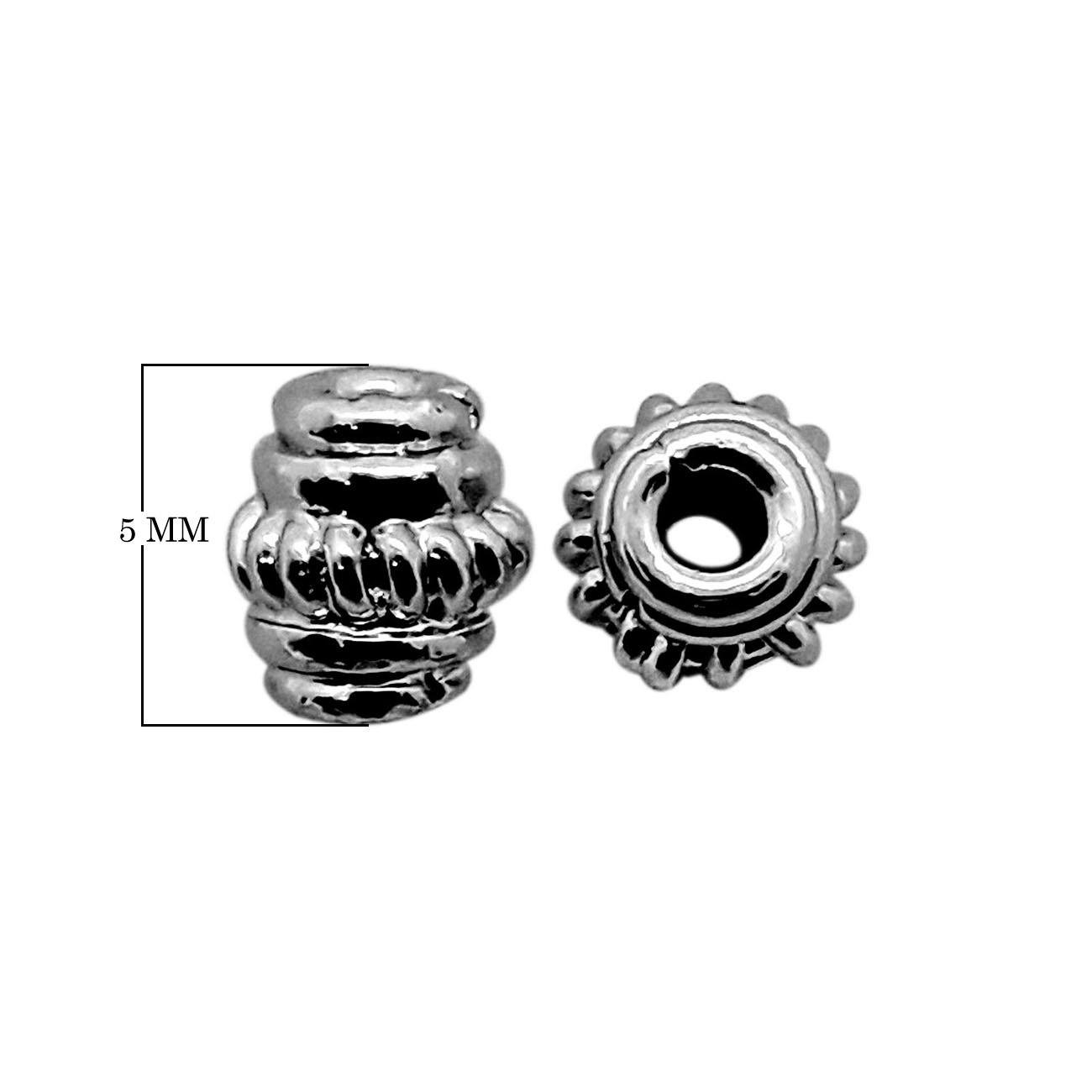 SBR-198 Black Rhodium Overlay Spacers Beads Bali Designs Inc 
