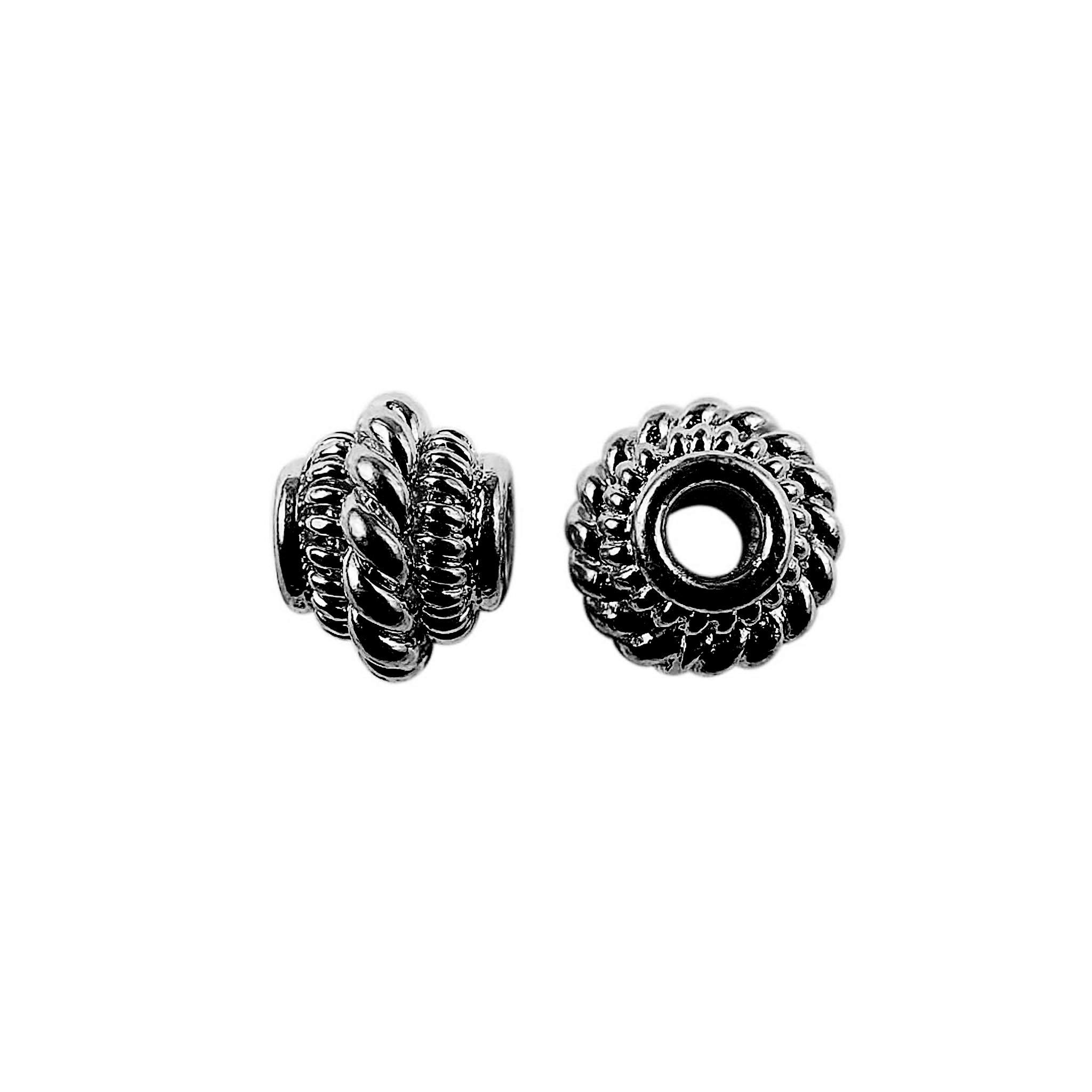 SBR-318 Black Rhodium Overlay Spacers Beads Bali Designs Inc 