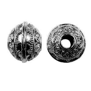 SBR-331 Black Rhodium Overlay Spacers Beads Bali Designs Inc 
