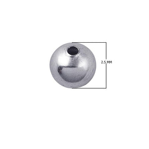 Polished Silver Overlay round bead handcrafted in India for retail jewelry and DIY designs