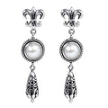Sterling Silver Fresh Water Pearl Drop Earrings For Wholesale Collection
