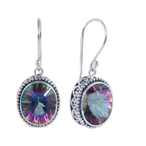 SE-2462-MT Sterling Silver Earring With Mystic Quartz Jewelry Bali Designs Inc 