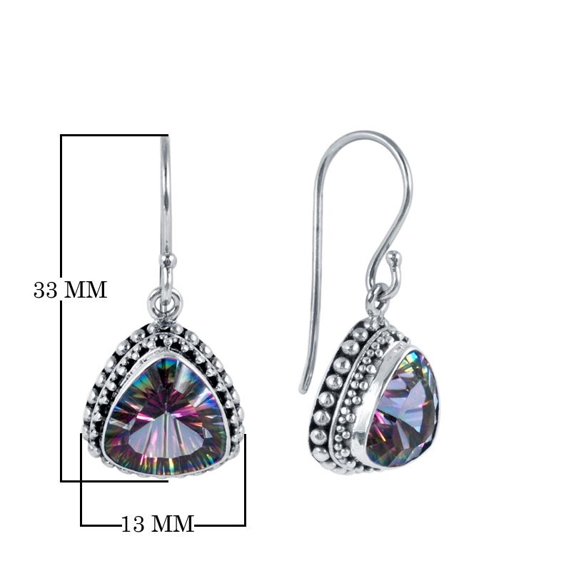 SE-2464-MT Sterling Silver Earring With Mystic Quartz Jewelry Bali Designs Inc 