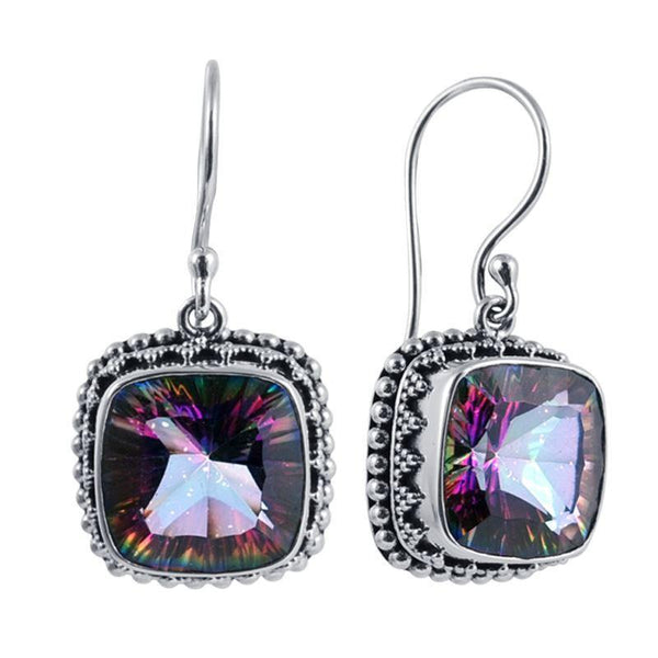 SE-2466-MT Sterling Silver Earring With Mystic Quartz Jewelry Bali Designs Inc 