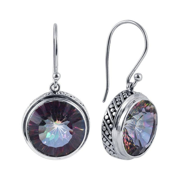 SE-8207-MT Sterling Silver Earring With Mystic Quartz Jewelry Bali Designs Inc 
