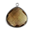 SFS-105-ST Silver Overlay Finding With Smokey Quartz Beads Bali Designs Inc 
