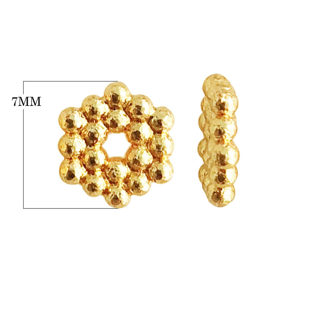 SG-103 18K Gold Overlay Spacers Beads Bali Designs Inc 