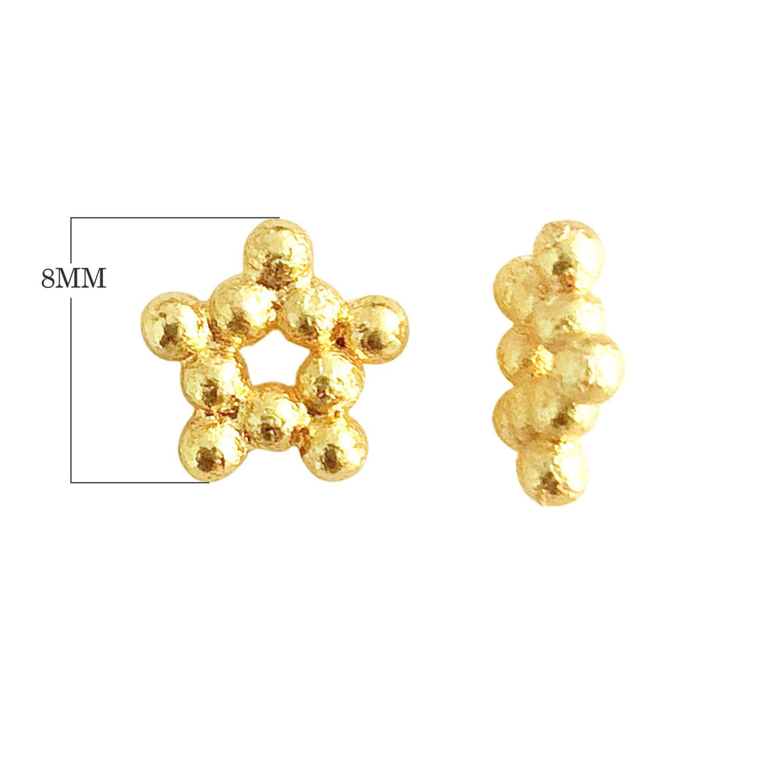 SG-106 18K Gold Overlay Spacers Beads Bali Designs Inc 