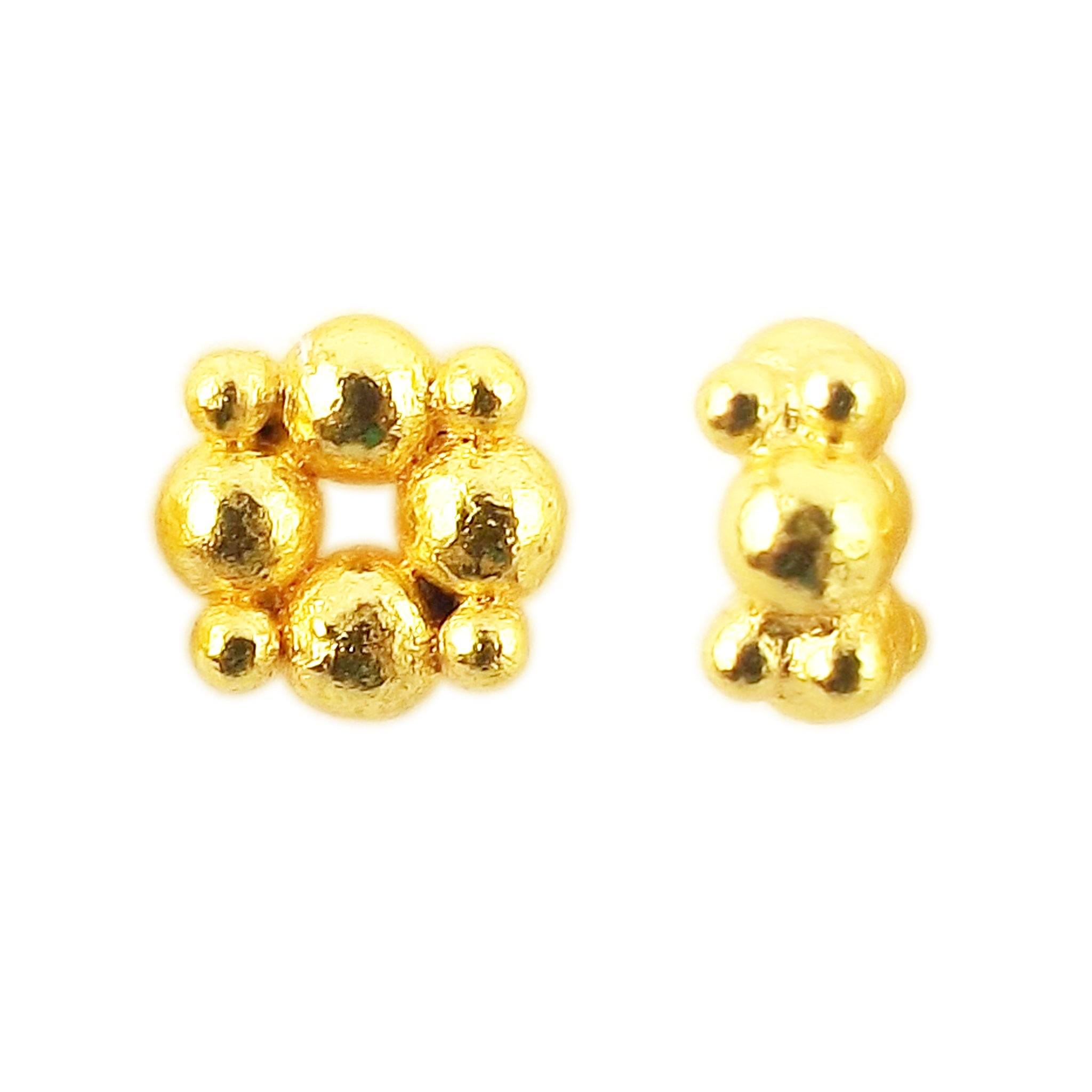 SG-111-7MM 18K Gold Overlay Spacers Beads Bali Designs Inc 