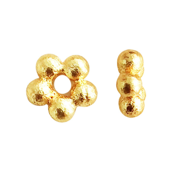 SG-112-8MM 18K Gold Overlay Spacers Beads Bali Designs Inc 