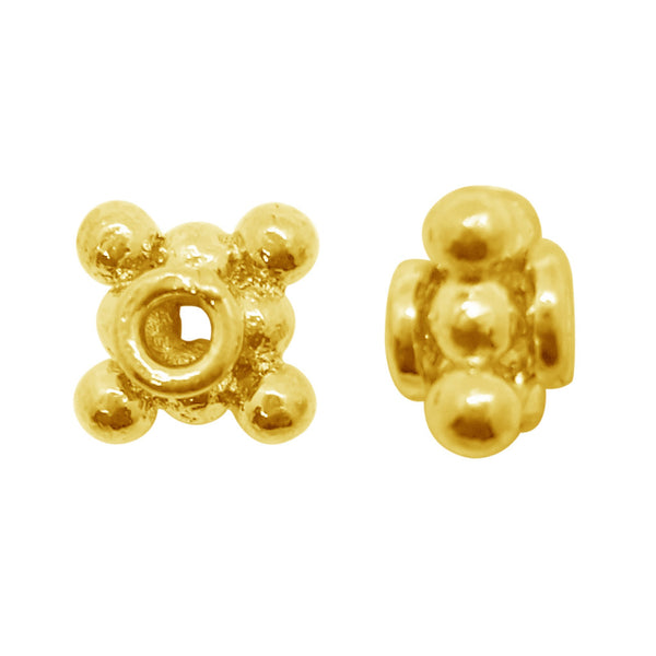 SG-115-9MM 18K Gold Overlay Spacers Beads Bali Designs Inc 