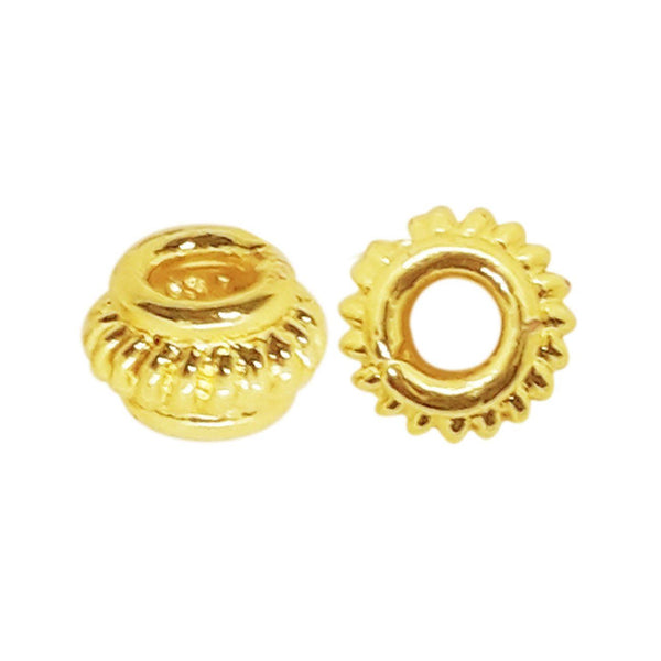 SG-117 18K Gold Overlay Spacers Beads Bali Designs Inc 