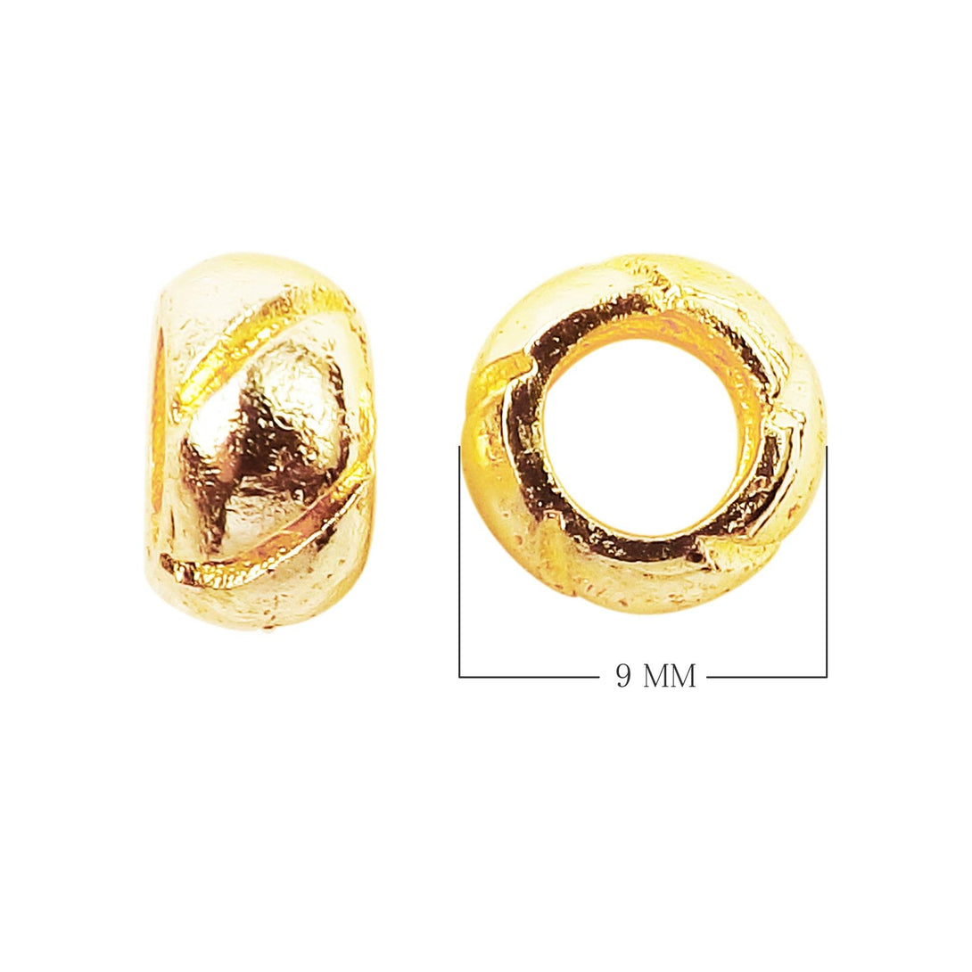 SG-131 18K Gold Overlay Spacers Beads Bali Designs Inc 