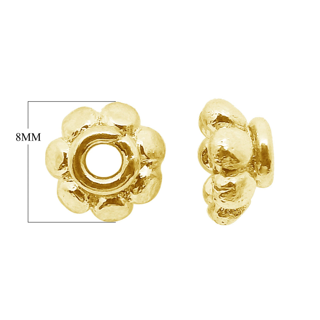 SG-137 18K Gold Overlay Spacers Beads Bali Designs Inc 